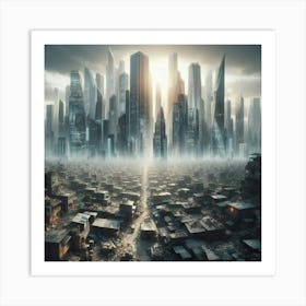 Futuristic Cityscape 25 Art Print