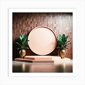 Stage With A Circular Frame Art Print