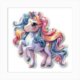 Unicorn Sticker 170 Art Print