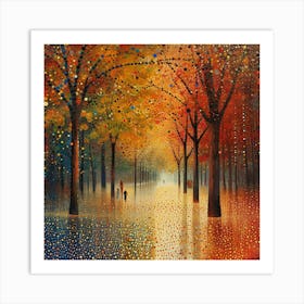 Autumn In The Park Art Print