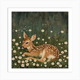 Fawn Fairycore Painting 3 Art Print