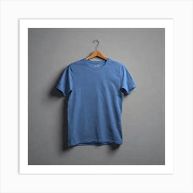 Blue T - Shirt 2 Art Print