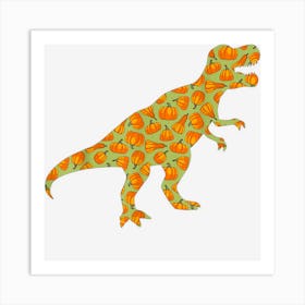 Toddler Halloween Dinosaur Funny Boys Halloween Art Print