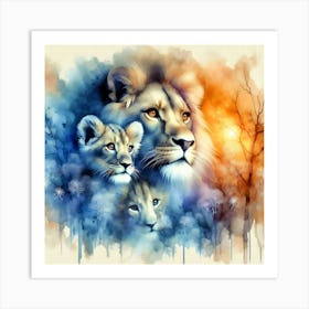 Creative Wild Animal Representation 33 Art Print