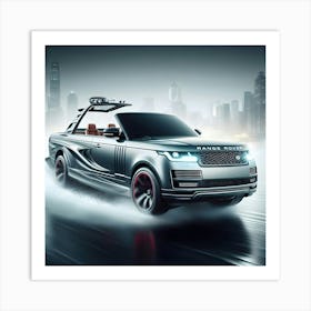 A Range Rover Design As A Speed Boat 3 Art Print