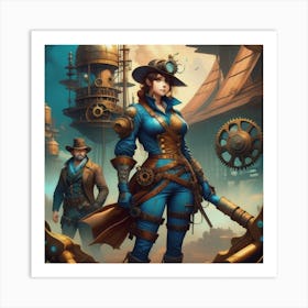 Steampunk Adventure Art Print