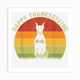 Happy Thanksgiving Dobermann Dog Lover Thanksgiving Costume Art Print