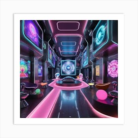 Futuristic Room 1 Art Print