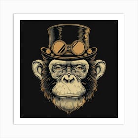 Steampunk Monkey 23 Art Print