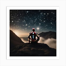 Iron Man Meditation 1 Art Print