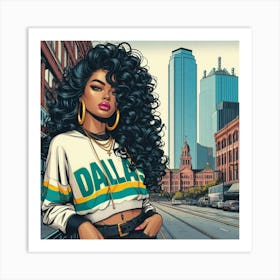 Dallas Girl 6 Art Print