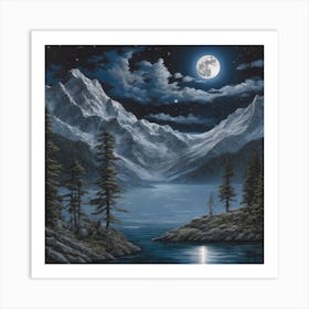 535694 The Night With The moom Xl 1024 V1 0 Art Print