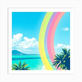 Rainbow - Rainbow Stock Videos & Royalty-Free Footage Art Print