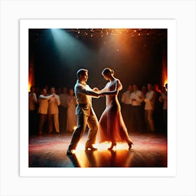 Tango Dancers 1 Art Print