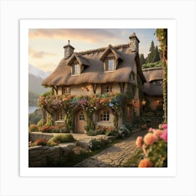 Cottage In The Woods art print 2 Art Print