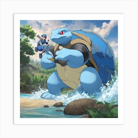 Pokemon Turtle 2 Art Print