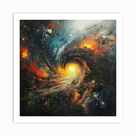 Galaxy Painting Art Art Print