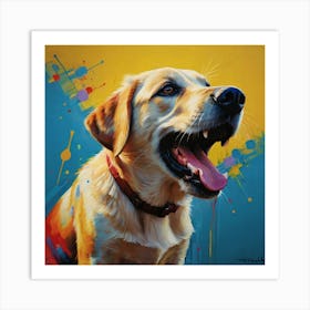 Labrador Retriever Playful Art Print