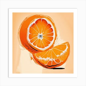Oranges Still Life Art Print