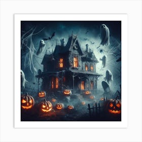 Haunted House Art Print