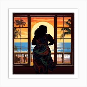 Sunset At The Beach 15 Art Print