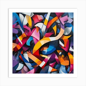 Abstract Graffiti Painting Art Print