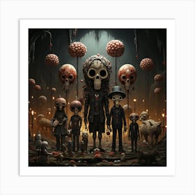 Skeletons Art Print