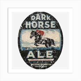 Dark Horse Ale Art Print