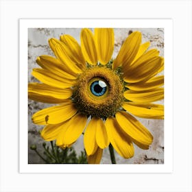 Eye Of The Sunflower Art Print