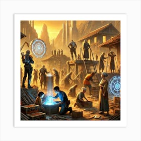 Villagers Communityunity Art Print