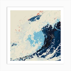 Wave Of Blue Art Print