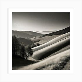 Black And White Landscape Photography Art Print