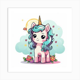 Unicorn 45 Art Print