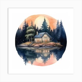 House In The Woods Art Print