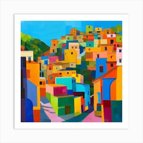 Abstract Travel Collection Cusco Peru 3 Art Print