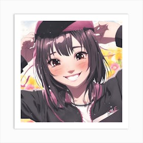 nice Smile from a lucky lady Art Print