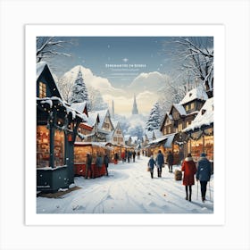 Christmas Market 1 Art Print