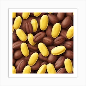 Chocolate Beans 1 Art Print