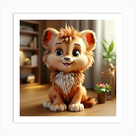 Cute Lion 5 Art Print