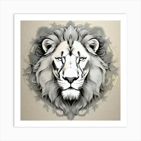 Lion Head 42 Art Print