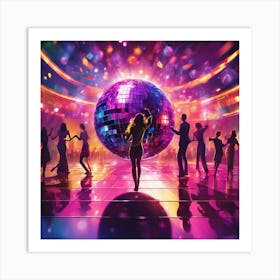 Disco Ball 36 Art Print