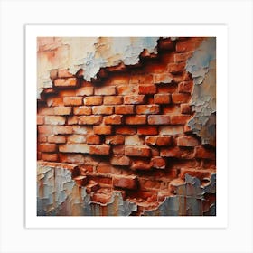 Brick Wall 3 Art Print