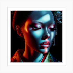 Creative Geisha Artwork 42 Art Print