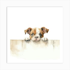 Bulldog Puppy 1 Art Print