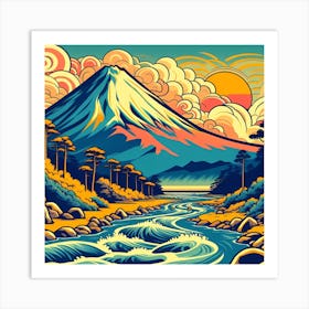 Mt Fuji Art Print