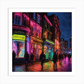 Harrogate At Night Art Print