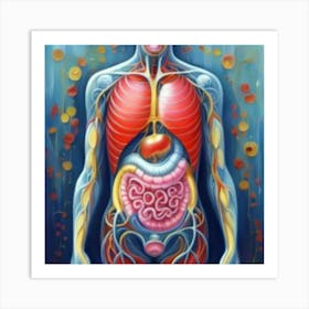 Organs Of The Human Body 19 Art Print