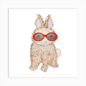 Bunny In Sunglasses Art Print