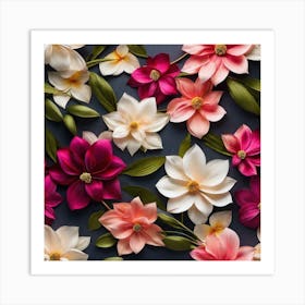 Magnolia Flowers Art Print