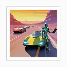 Futuristic Cars 3 Art Print